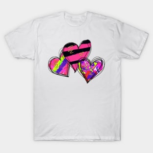 Hearts. Valentines day T-Shirt